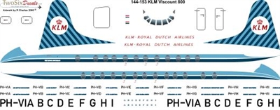 1:144 KLM Vickers Viscount 800
