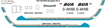 1:144 British United Douglas DC-3