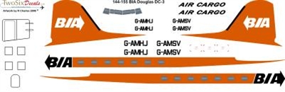 1:144 British Island Airways Douglas DC-3