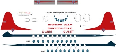 1:144 Hunting Clan Vickers Viscount 700
