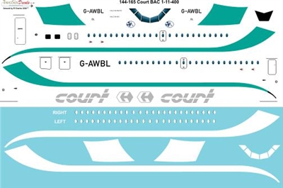 1:144 Court Line BAC 1-11-400