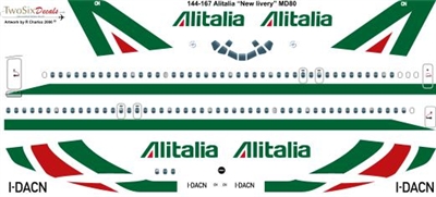 1:144 Alitalia McDD MD80