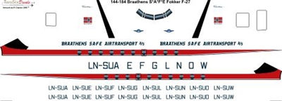 1:144 Braathens SAFE Fokker F.27