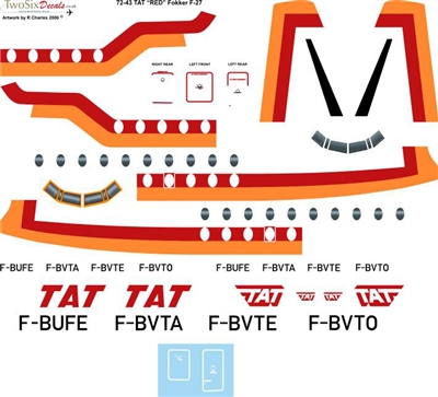 1:144 TAT (red) Fokker F.27