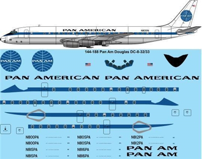 1:144 Pan Am Douglas DC-8-30