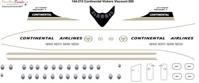 1:144 Continental Vickers Viscount 800