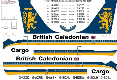 1:144 British Caledonian (late) Boeing 707-320C
