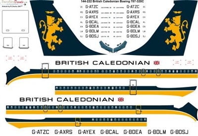 1:144 British Caledonian (early cs) Boeing 707-320C