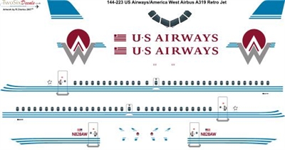 1:144 US Airways 'America West Heritage' Airbus A.319