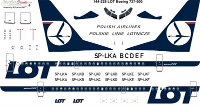 1:144 LOT Polish Boeing 737-500
