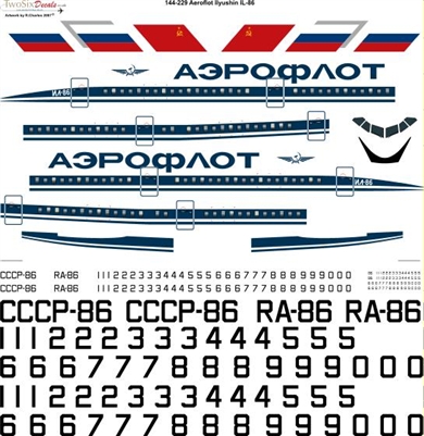 1:144 Aeroflot Ilyushin 86
