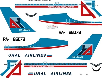 1:144 Ural Airlines Ilyushin 86