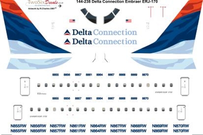 1:144 Delta Connection Embraer 170