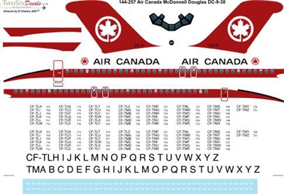 1:144 Air Canada (1966 cs) Douglas DC-9-30