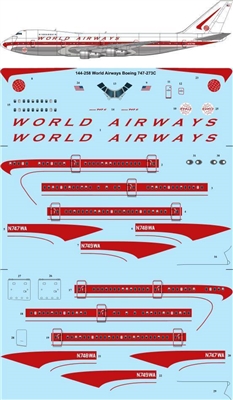 1:144 World Airways Boeing 747-200C