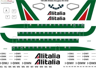 1:144 Alitalia Douglas DC-8-62
