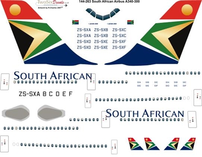 1:144 South African Airbus A.340-300
