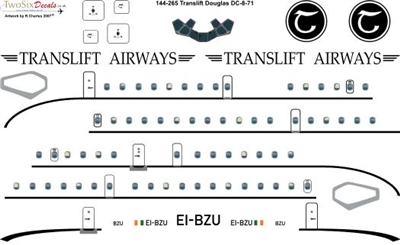 1:144 Translift Airways Douglas DC-8-71