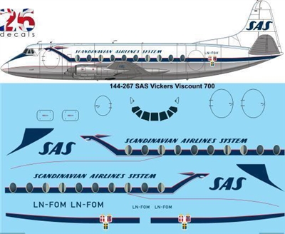 1:144 SAS Vickers Viscount 700