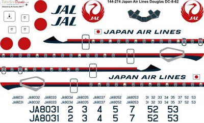 1:144 JAL (final cs) Douglas DC-8-62