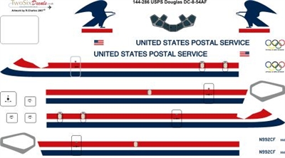 1:144 US Postal Service Douglas DC-8-54F