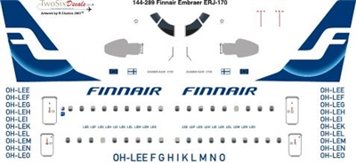1:144 Finnair Embraer 170