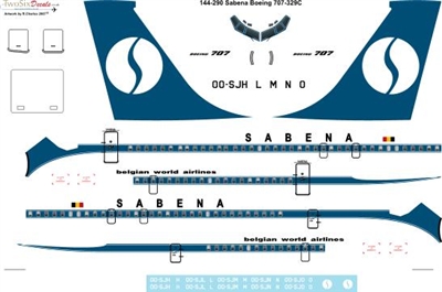 1:144 Sabena Boeing 707-320C