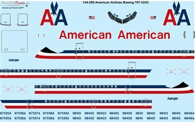 1:144 American Airlines Boeing 707-320C