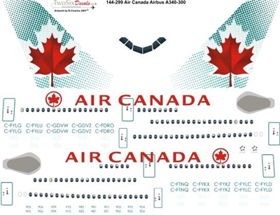 1:144 Air Canada (2006 cs) Airbus A.340-300