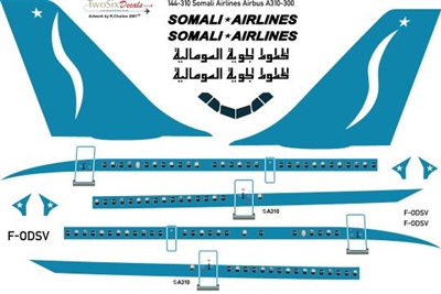 1:144 Somali Airlines Airbus A.310-300