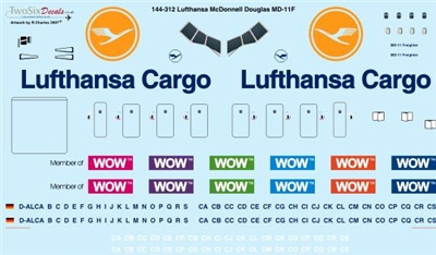 1:144 Lufthansa Cargo McDD MD-11F