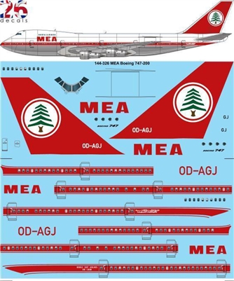 1:144 Middle East Airlines Boeing 747-200B