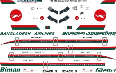 1:144 Biman Bangladesh Airlines McDD DC-10-30