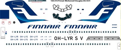 1:144 Finnair Douglas DC-9-51