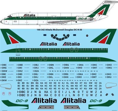 1:144 Alitalia Douglas DC-9-32