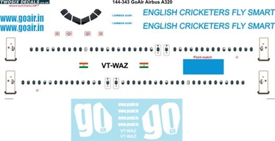 1:144 Go Air (India) Airbus A.320