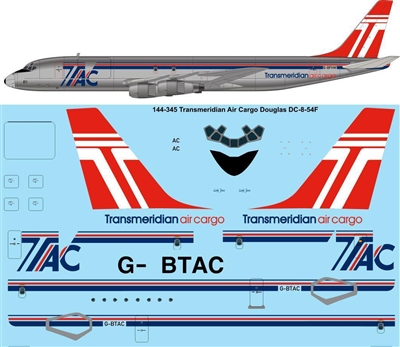 1:144 Transmeridian Air Cargo Douglas DC-8-54F