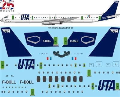 1:144 UTA Douglas DC-8-63