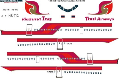 1:144 Thai Airways Airbus A.310-300