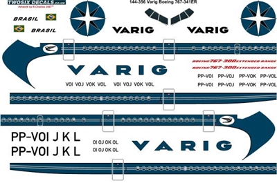 1:144 Varig (delivery cs) Boeing 767-300ER