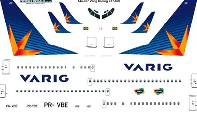 1:144 Varig (2007 cs) Boeing 737-800