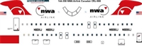 1:144 NWA Northwest Jet Airlink Canadair CRJ 900