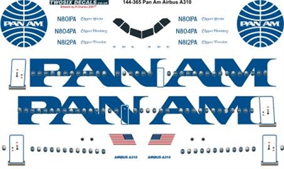 1:144 Pan Am Airbus A.310-300