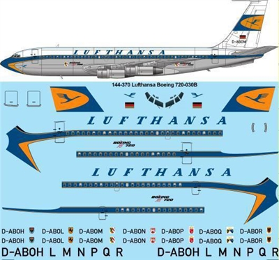 1:144 Lufthansa Boeing 720B
