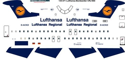 1:144 Lufthansa Canadair CRJ 900