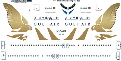 1:144 Gulf Air Boeing 737-800