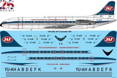 1:144 JAT Yugoslav Airlines Se.210 Caravelle III