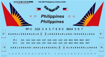 1:144 Philippine Airlines Airbus A.320
