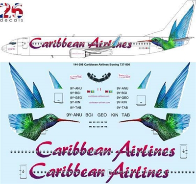 1:144 Caribbean Airlines Boeing 737-800