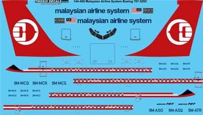 1:144 Malaysian Airlines Boeing 707-320C